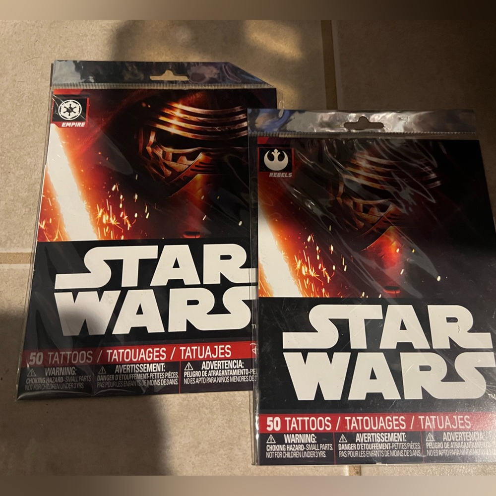 - 2 sets Star Wars tattoos